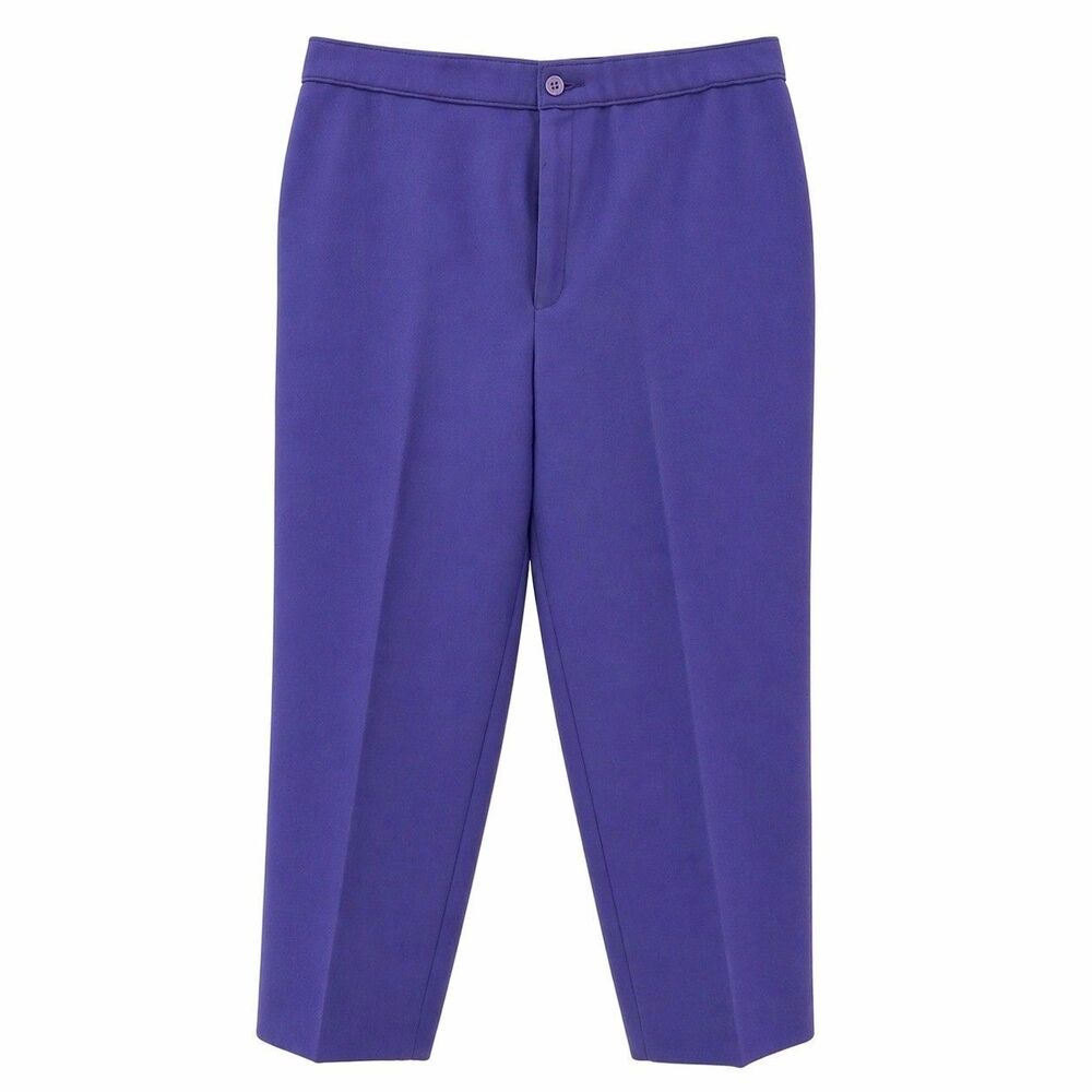 Vtg 70s Levi's Bend Over Trousers Purple Large Ultra High Waisted Polyester USA